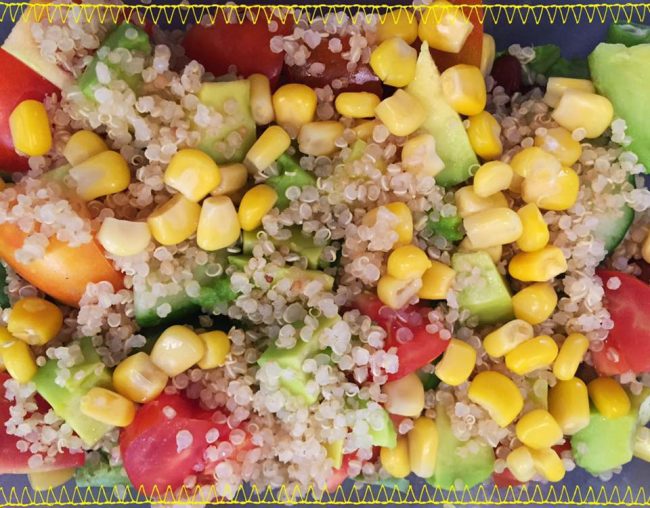 Caption: How’s this for a salad? Life Food’s bean and quinoa salad looks a far cry from the typical salads we are used to. Credits: Life Food