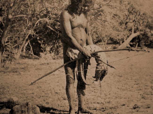 Veddah hunter with pangolin. Image courtesy Ceylon Today