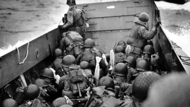 Storming the beaches of Normandy. Also known as D-Day, this was a pinnacle moment of World War II. Image courtesy: wikimedia.org