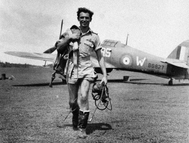 Pilot Officer Jimmy Whalen, RCAF, one of the RAF 30 Squadron defenders of Ceylon. Image courtesy: historicwings.com