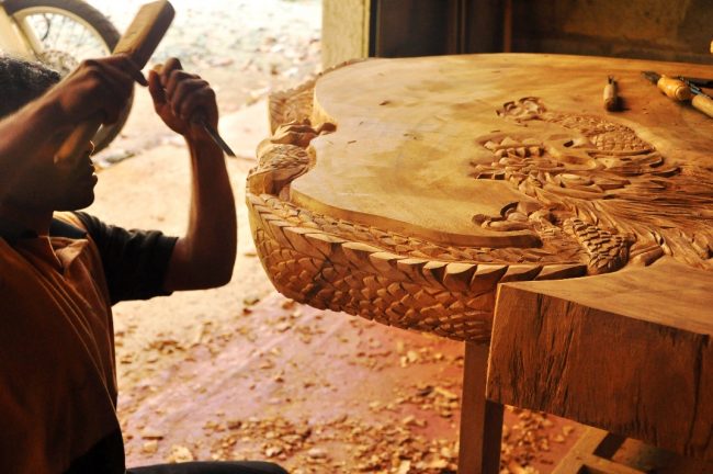 Woodworker: A piece of wood gets turned into an exquisite masterpiece. Image courtesy gc-energo.com