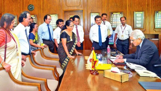Dr. Coomaraswamy was appointed Governor of the Central Bank last week, following the exit of predecessor Arjuna Mahendran. Image courtesy dailynews.lk
