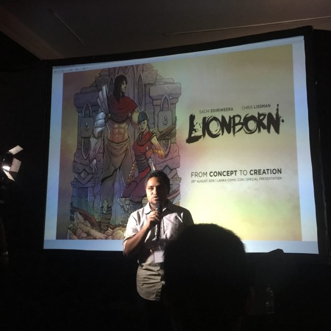 Sachi Ediriweera at the launch of LionBorn. Image credit: Kris Thomas