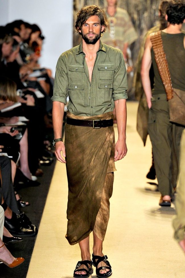Michael Kors is among the international designers to bring the sarong to the catwalk. Image courtesy Vogue