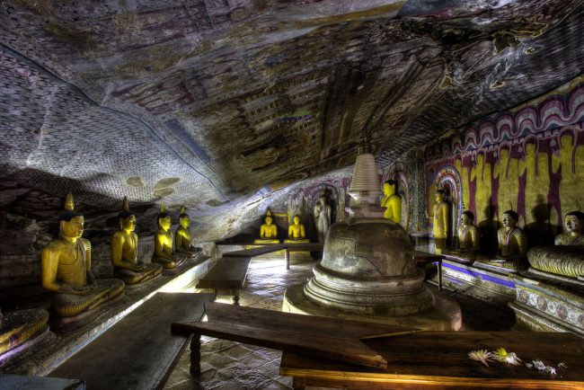 Caption: The Soma Chaitya in the Dambulla Rock Temple, named after Valagamba’s Queen Consort Soma Devi. Image courtesy: pcssr.com