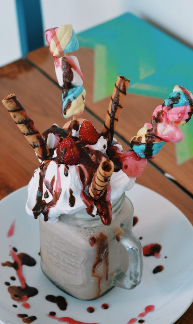 The Freak Shake is the most Instagrammable thing on Aura Café’s menu Image courtesy writer 