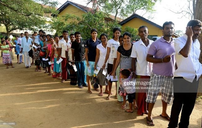 'Polima', it turns out, comes from 'fall in line' - who would have thought? Image credit: Getty Images/Lakruwan Wanniarachchi