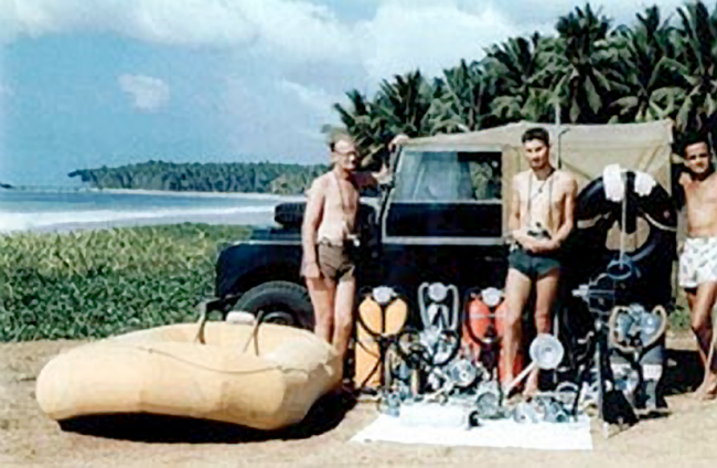 Arthur C. Clarke in Sri Lanka, in the 1950s - Courtesy www.sirarthurcclarke.com