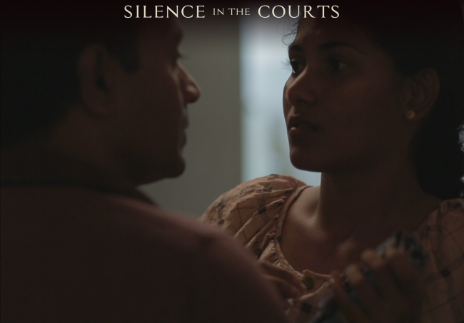 A still from the film. Image courtesy silenceinthecourts.com