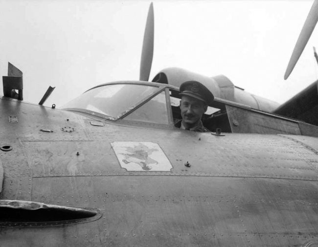 Sqd. Leader of PBY Catalina, Leonard Birchall. Image courtesy: historicwings.com