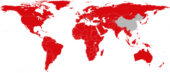 Netflix is pretty much global. Image Credit: support.netflix.com