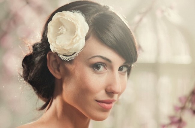 Accessorise: Even a simple flower counts. Image Credit: onewed.com