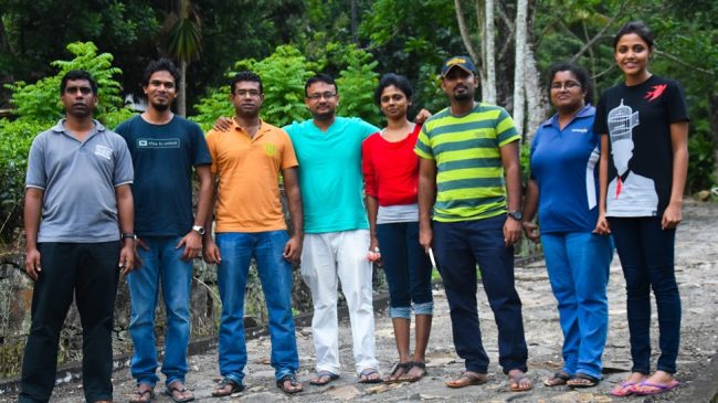The members of Reforest Sri Lanka
