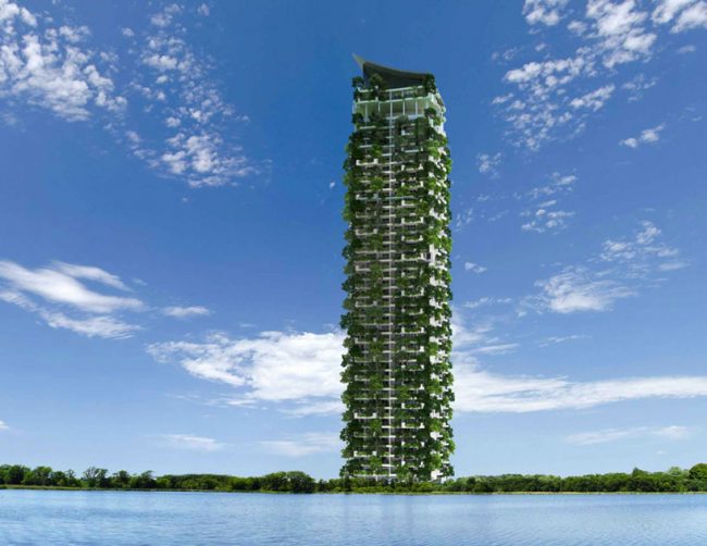 Clearpoint Residencies is set to be the world's tallest residential vertical garden. Image courtesy skyrisecities.com