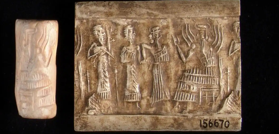Cylinder Seal Found In The Ruins Of Kish Ca. 2250 %E2%80%93 2150 BCE Via The Field Museum Chicago, Stay Curioussis